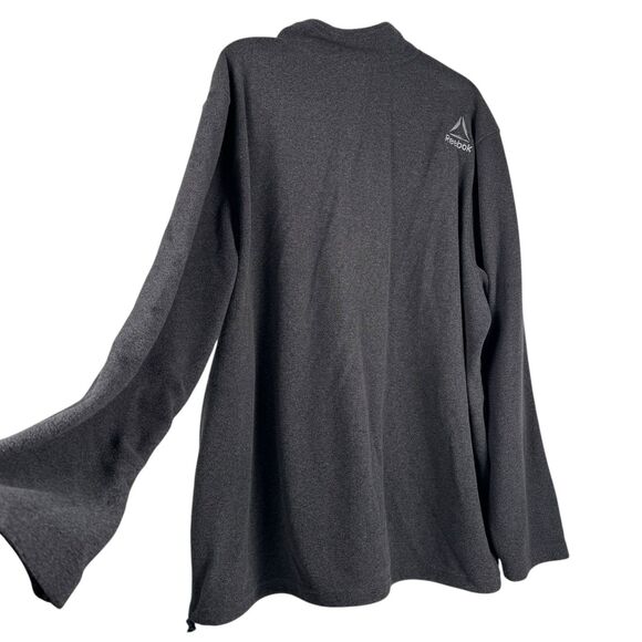 REEBOK Fleece 1/4 Zip Delta Canton Training Jacket GRAY 2XL 100 - Picture 10 of 12